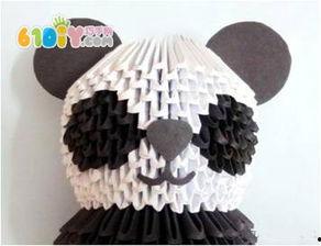 三角插熊猫视频教程,轻松掌握熊猫立体造型技巧